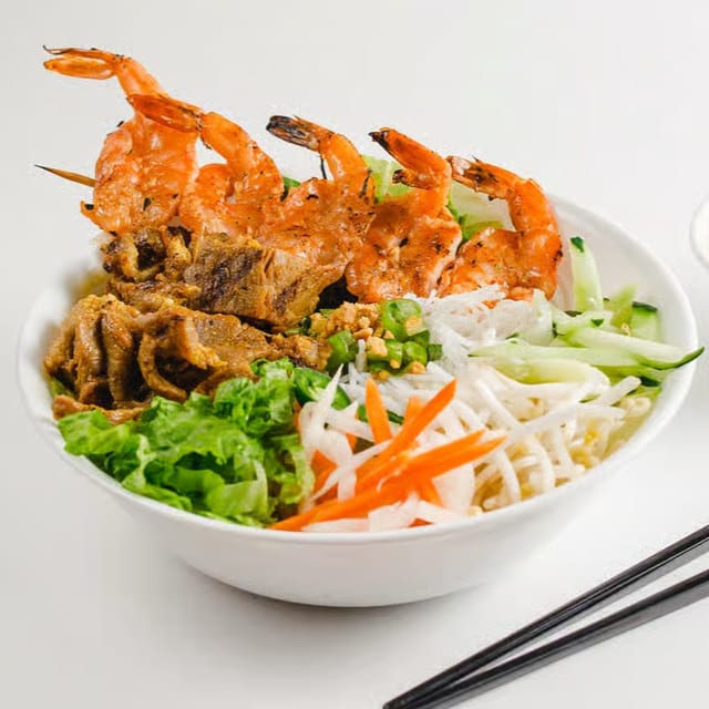 G7. Grilled Lemongrass Pork & Shrimp.