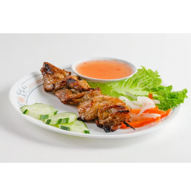 A6. Grilled Chicken Skewer.