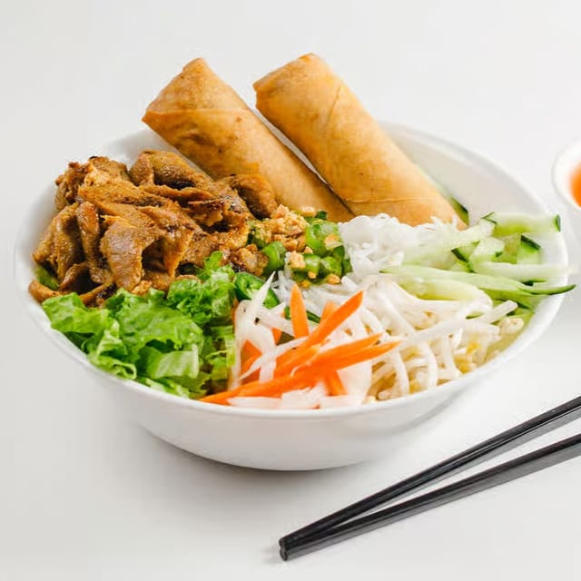 G3. Grilled Lemongrass & Spring Rolls.
